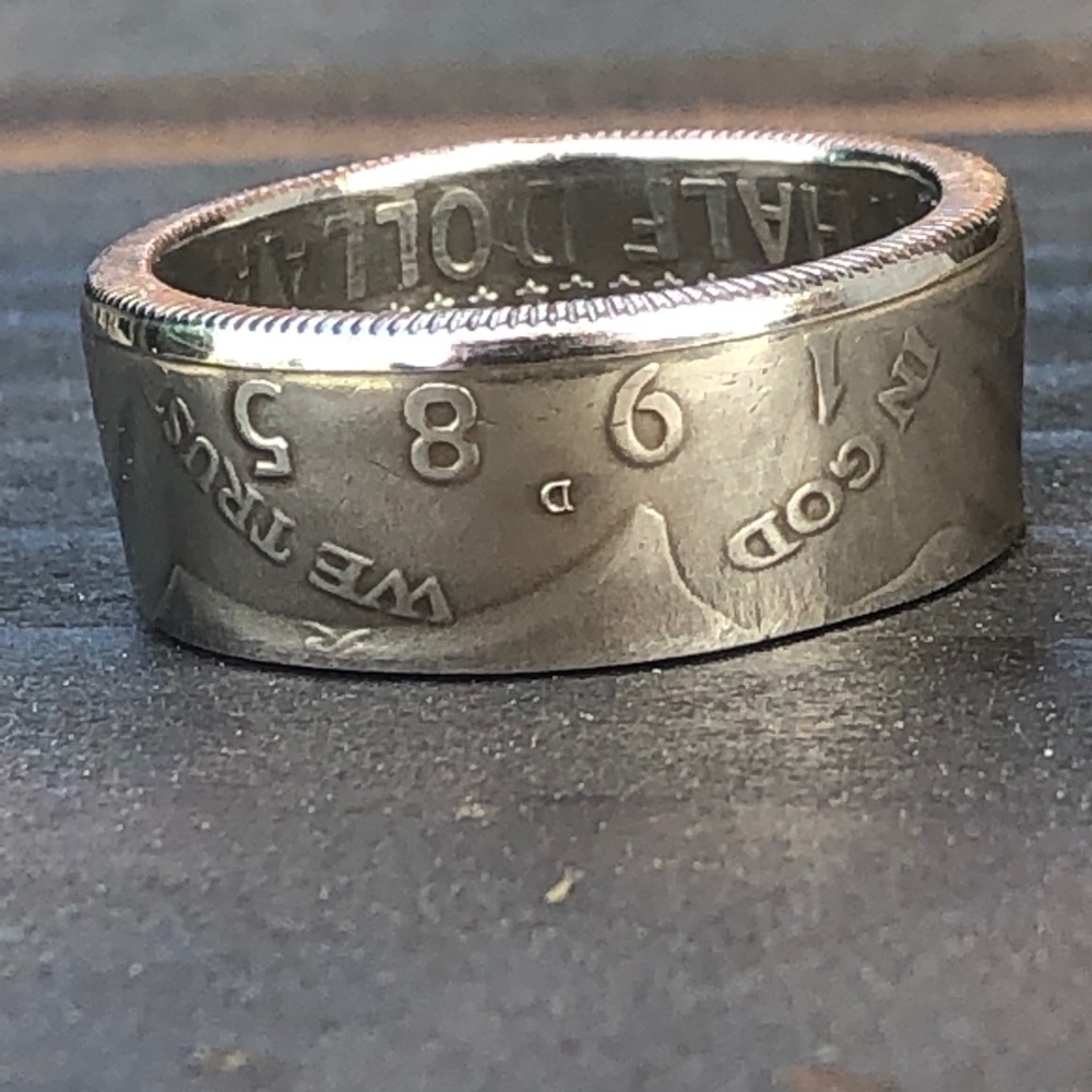 US Kennedy Half-Dollar Ring, Coin Rings